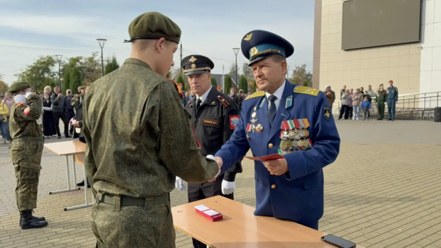 В Перемышльском техникуме эксплуатации транспорта состоялась церемония принятия кадетской присяги