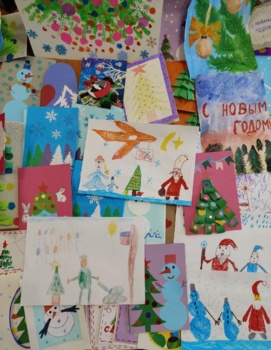 Новогодние открытки от самых маленьких — нашим защитникам
