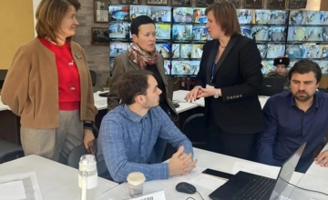 Штаб общественного наблюдения Калужской области посетила заместитель Губернатора - руководитель администрации Губернатора Калужской области Карина Сергеевна Башкатова
