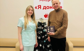 Ольга Сычева была удостоена медали Федерального медико-биологического агентства России